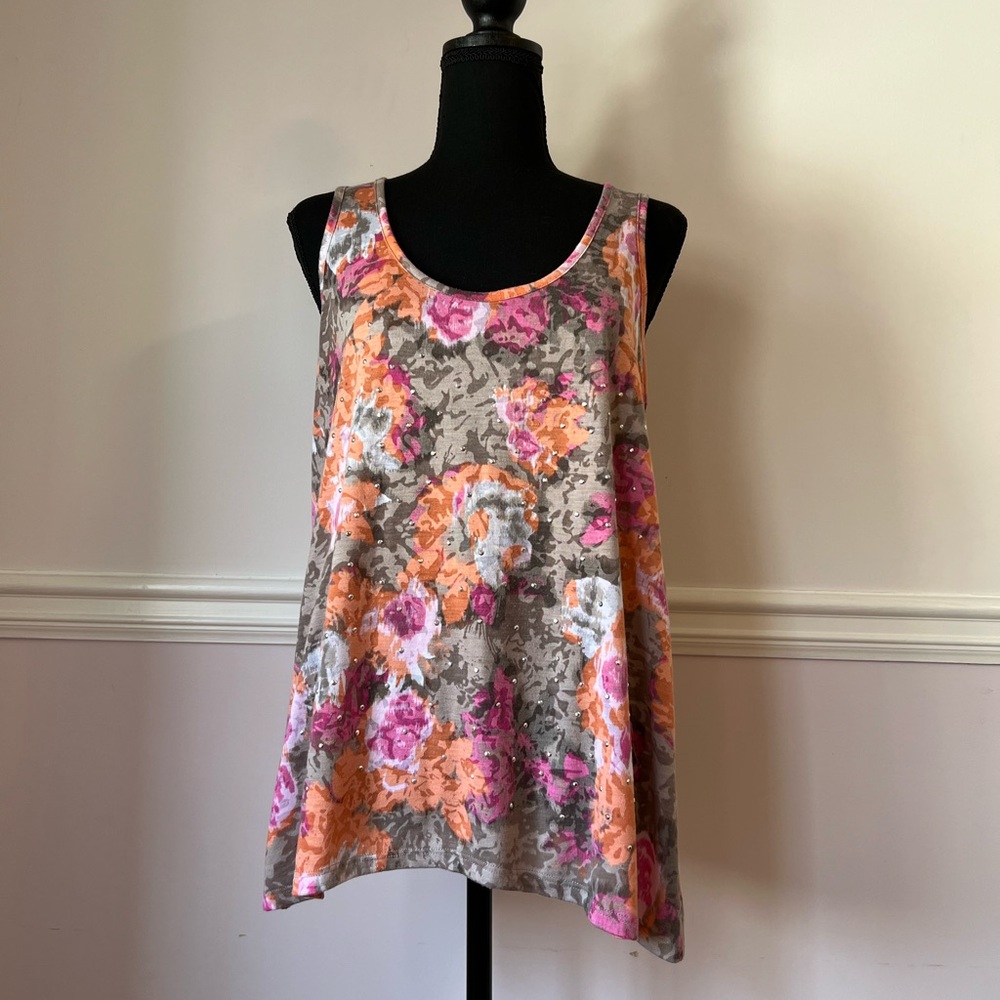 Inc. Floral Sleeveless Women's Top - Multicolor